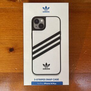 NEW Sealed Adidas 3-Stripes Snap Case Black / White  Apple iPhone 14 Plus